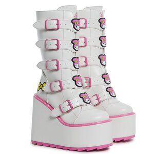 Y.R.U. x Sanrio Dune Platform Boots Hello Kitty and Friends MY MELODY Size 9
